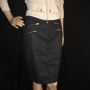 Express black fitted skirt